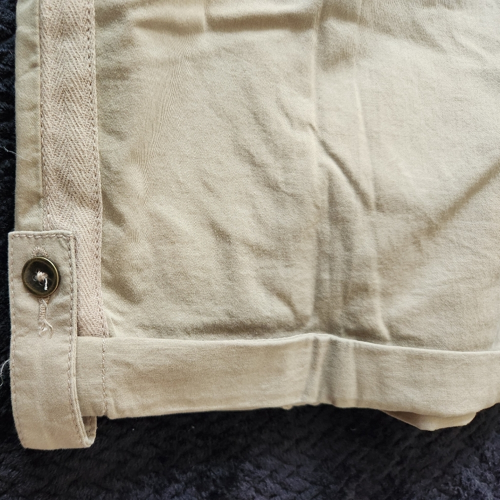 NEW Terra & Sky Khaki Cargo Capris Size 5X - Picture 3 of 5